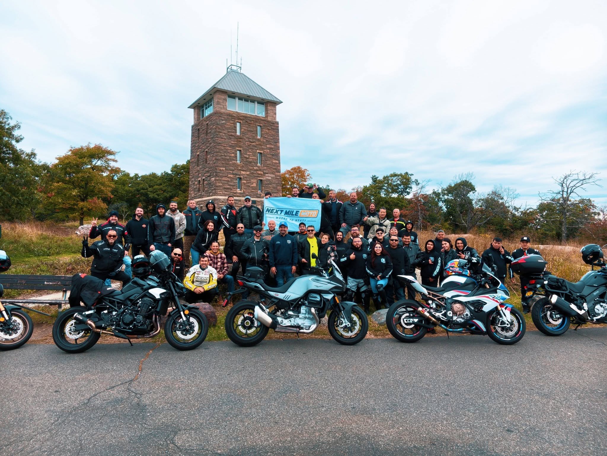 The First Mile group ride photograph